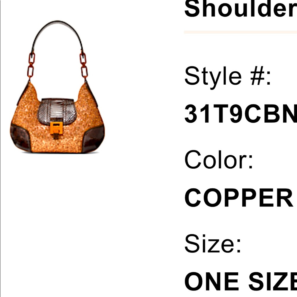 Michael Kors Collection Bancroft Shoulder bag in color copper.